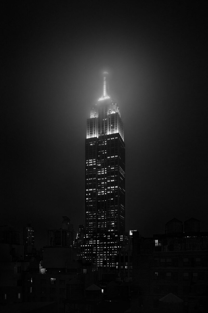 ESB Fleeting Light © Julia Anna Gospodarou 2016 - New York by Night - and How to speed up fine art processing